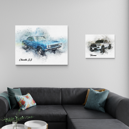 Splash Art Custom Canvas